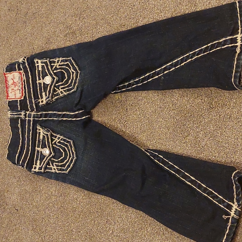 TRUE RELIGION Toddler Girls Joey Super T Jeans Size 3